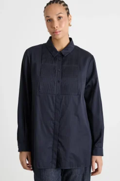 Casacca con plastron - Blu