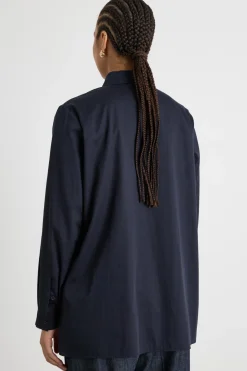 Casacca con plastron - Blu