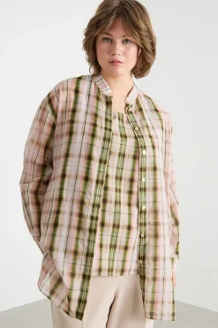 Casacca e top in voile - Rosa Verde