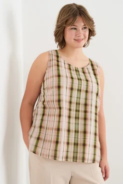 Casacca e top in voile - Rosa Verde
