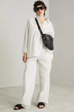 Casacca in cotone e seta - Bianco