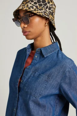 Casacca in denim di cotone - Blu Jeans