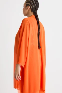 Casacca in georgette - Arancione