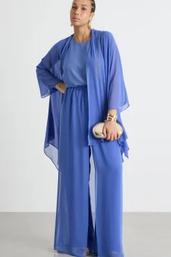 Casacca in georgette - Bluette