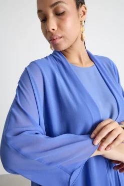 Casacca in georgette - Bluette