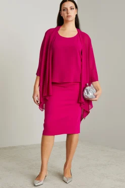 Casacca in georgette - Fuxia