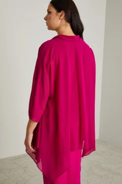 Casacca in georgette - Fuxia