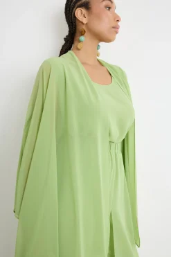 Casacca in georgette - Verde