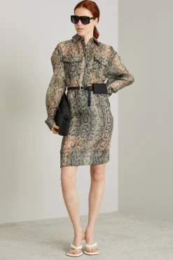 Casacca in organza animalier - Animalier