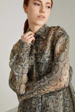 Casacca in organza animalier - Animalier