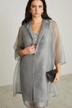 Casacca in organza - Grigio