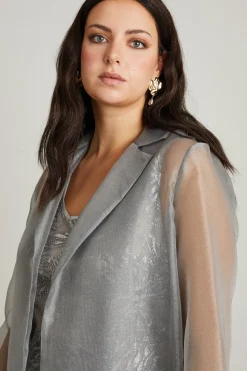Casacca in organza - Grigio