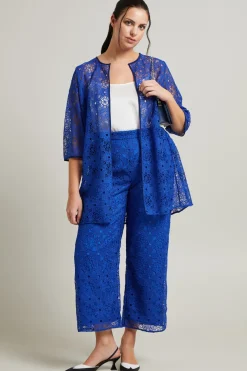 Casacca in pizzo - Blu
