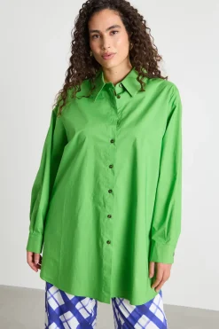 Casacca in popeline - Verde