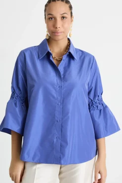 Casacca in taffetà - Bluette