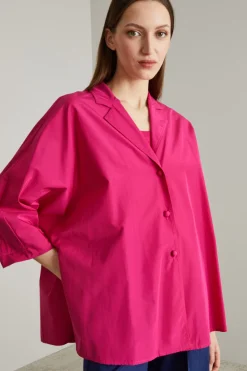 Casacca in taffetà - Fuxia