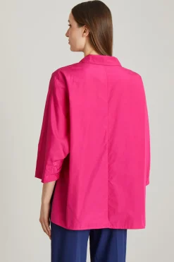 Casacca in taffetà - Fuxia