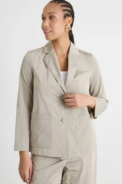 Casacca in taffetà - Grigio