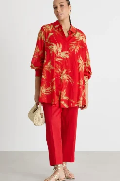 Casacca in voile - Rosso