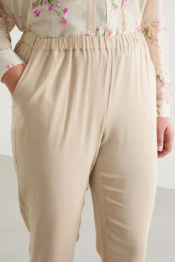 Casacca in voile stampato - Beige