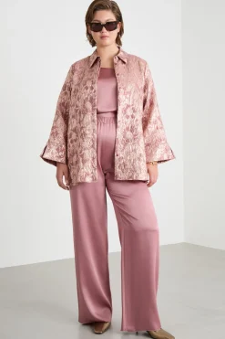 Casacca jacquard - Rosa