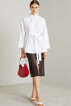 Casacca svasata con fusciacca - Bianco