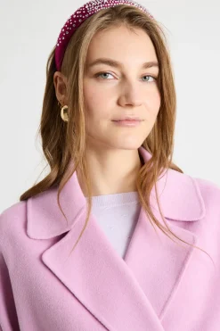 Cerchietto con strass - Fuxia