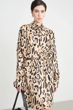 Chemisier con stampa animalier - Animalier