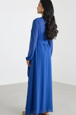 Chemisier in georgette - Blu