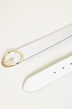 Cintura in pelle - Bianco
