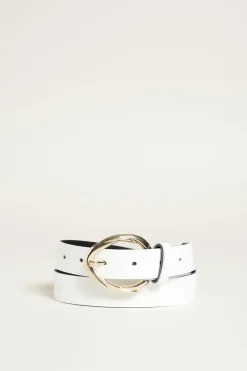 Cintura in pelle - Bianco
