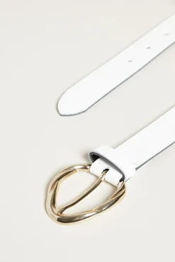 Cintura in pelle - Bianco