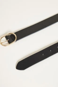 Cintura in pelle - Nero