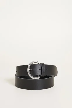 Cintura in pelle - Nero