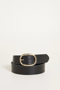 Cintura in pelle - Nero