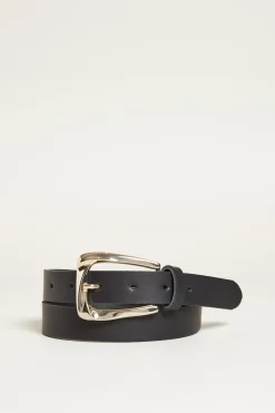 Cintura in pelle - Nero