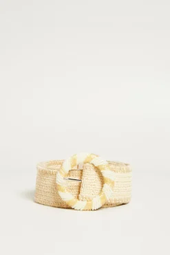 Cintura in rafia - Beige