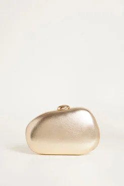 Clutch a uovo laminata - Oro