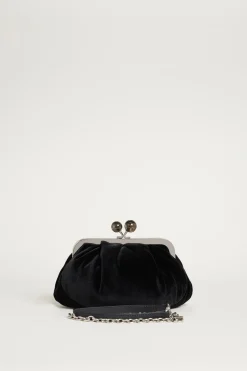 Clutch in velluto - Nero