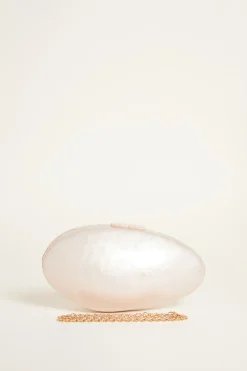 Clutch ovale - Bianco