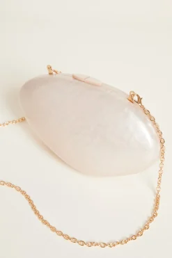 Clutch ovale - Bianco