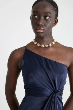 Collana chocker con pietre - Rosa