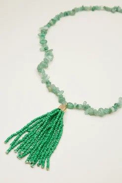 Collana con nappa - Verde