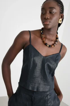 Collana con pietre - Nero Marrone