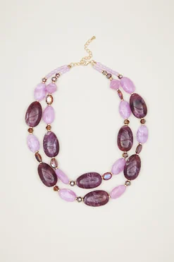 Collana doppio filo - Lilla Viola