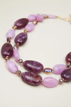 Collana doppio filo - Lilla Viola