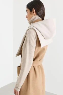 Collo cappuccio reversibile - Bianco