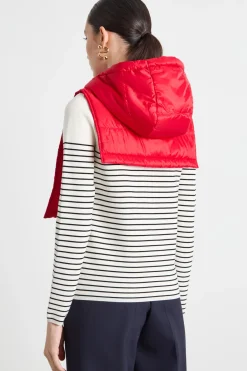 Collo cappuccio reversibile - Rosso