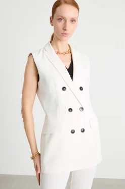 Completo gilet e pantalone - Bianco
