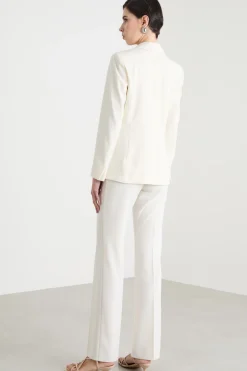 Completo in twill stretch - Bianco